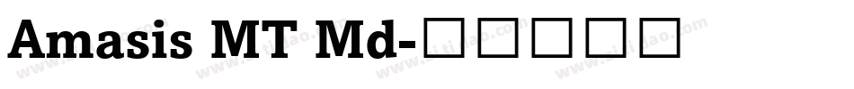 Amasis MT Md字体转换